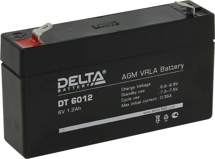 Аккумулятор для ИБП Delta DT 6012 Аккумулятор для ИБП Delta DT 6012