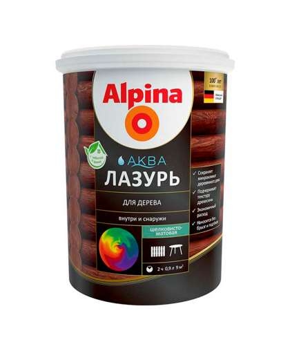 Лазурь Alpina Аква 2.5 л (черный) Лазурь Alpina Аква 2.5 л (черный)