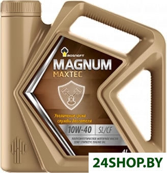 Моторное масло Роснефть Magnum Maxtec 10W-40 4л Моторное масло Роснефть Magnum Maxtec 10W-40 4л