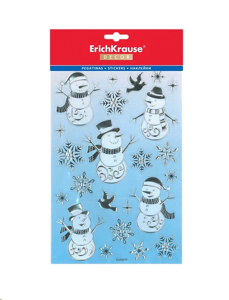 Набор наклеек Erich Krause Decor Снеговики (45723) Набор наклеек Erich Krause Decor Снеговики (45723)