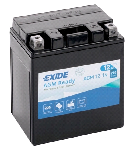 Мотоциклетный аккумулятор Exide AGM12-14 (12 Ач) Мотоциклетный аккумулятор Exide AGM12-14 (12 Ач)