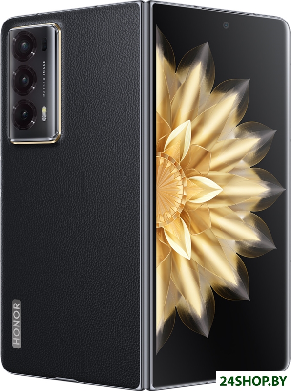 Смартфон HONOR Magic V2 16GB/512GB международная версия (черный кожаный) Смартфон HONOR Magic V2 16GB/512GB международная версия (черный кожаный)