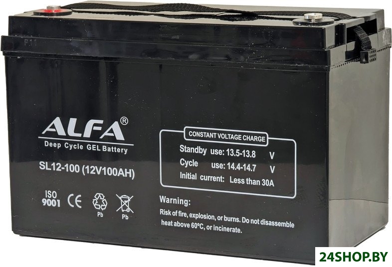 Тяговый аккумулятор ALFA 12V-100Ah(C20) L+ (100 А·ч) Тяговый аккумулятор ALFA 12V-100Ah(C20) L+ (100 А·ч)