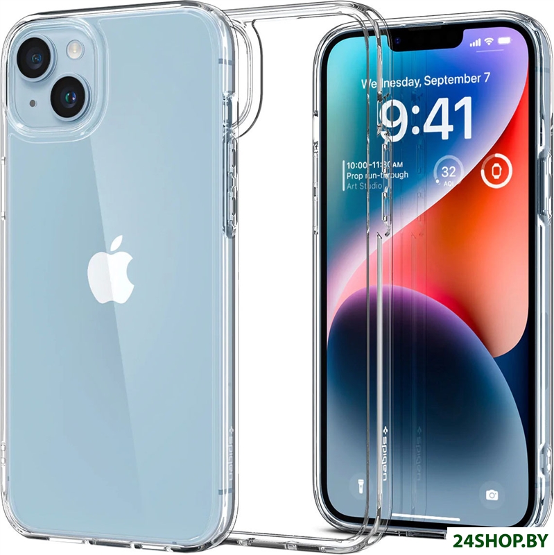 Чехол для телефона Spigen Ultra Hybrid iPhone 14 ACS05040 (crystal clear) Чехол для телефона Spigen Ultra Hybrid iPhone 14 ACS05040 (crystal clear)