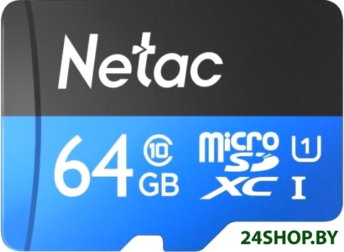 Карта памяти Netac P500 Standard 64GB NT02P500STN-064G-R + адаптер Карта памяти Netac P500 Standard 64GB NT02P500STN-064G-R + адаптер