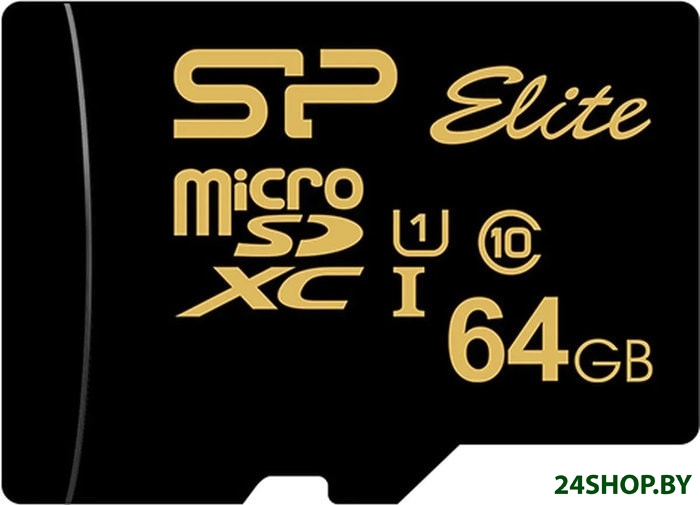 Карта памяти Silicon Power Golden Series Elite microSDHC/SDXC 64Gb (SP064GBSTXBU1V1G) Карта памяти Silicon Power Golden Series Elite microSDHC/SDXC 64Gb (SP064GBSTXBU1V1G)