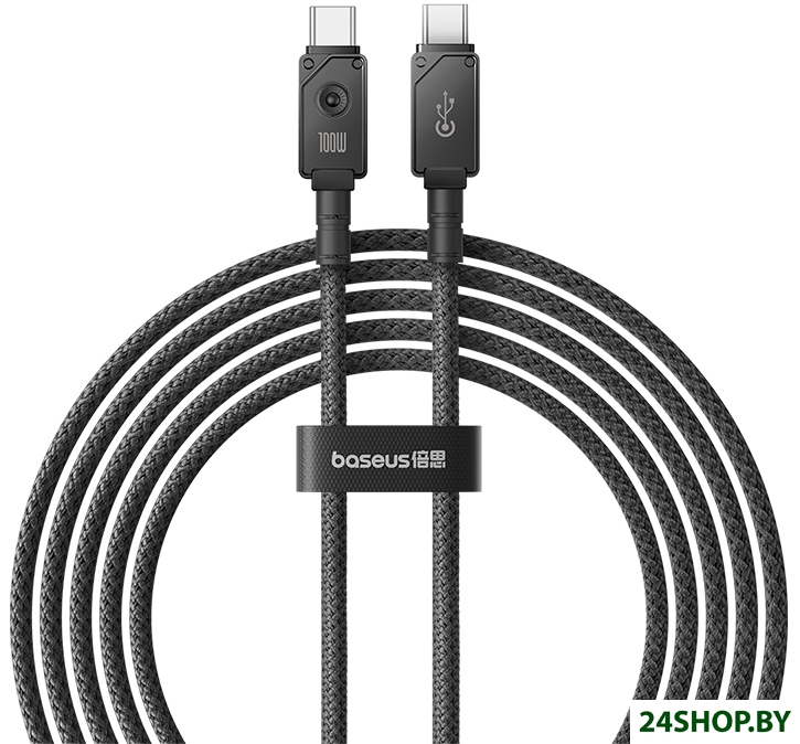 Кабель Baseus Unbreakable Series USB Type-C - USB Type-C (2 м, черный) Кабель Baseus Unbreakable Series USB Type-C - USB Type-C (2 м, черный)