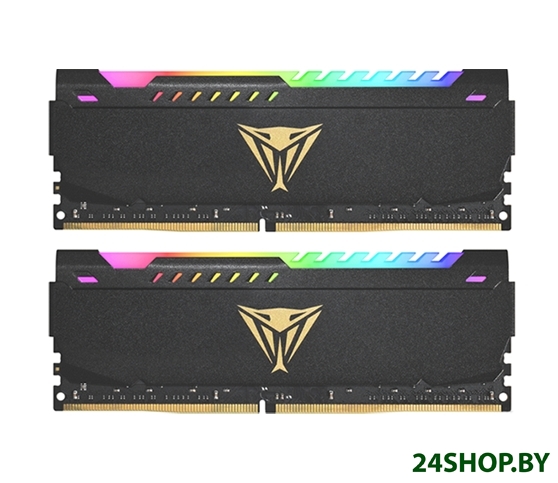 Оперативная память Patriot Viper Steel RGB 2x32GB DDR4 PC4-21300 PVSR464G320C8K Оперативная память Patriot Viper Steel RGB 2x32GB DDR4 PC4-21300 PVSR464G320C8K