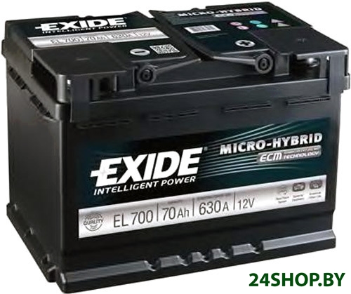 Автомобильный аккумулятор Exide Micro-Hybrid ECM EL700 (70 А·ч) Автомобильный аккумулятор Exide Micro-Hybrid ECM EL700 (70 А·ч)