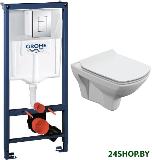 Унитаз Cersanit Carina New Clean S-MZ-CARINA-XL-COn-S-DL-w + 38772001 Унитаз Cersanit Carina New Clean S-MZ-CARINA-XL-COn-S-DL-w + 38772001