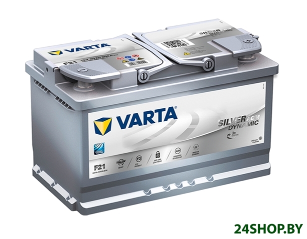 Автомобильный аккумулятор Varta Silver Dynamic AGM 580 901 080 (80 А·ч) Автомобильный аккумулятор Varta Silver Dynamic AGM 580 901 080 (80 А·ч)