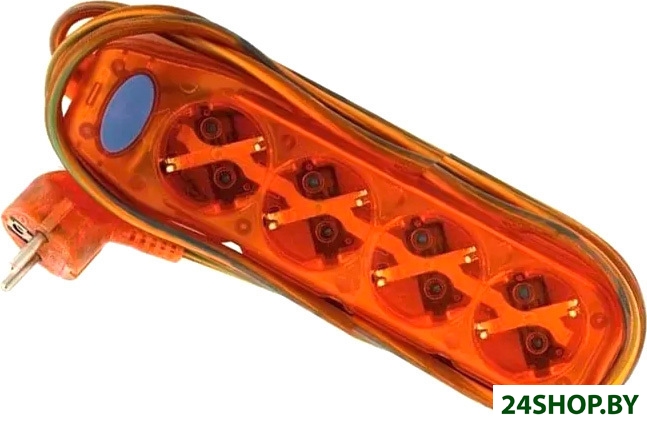 Удлинитель Electraline 62377 (3 м, оранжевый) Удлинитель Electraline 62377 (3 м, оранжевый)