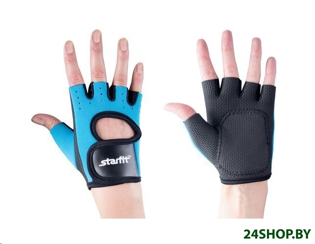 Перчатки Starfit SU-107 S (синий/черный) Перчатки Starfit SU-107 S (синий/черный)
