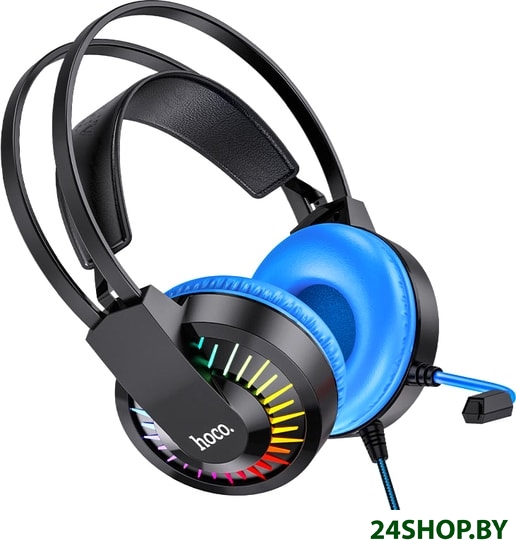 Наушники Hoco W105 (черный/синий) Наушники Hoco W105 (черный/синий)