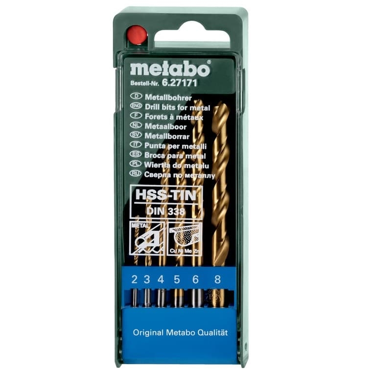 Набор сверел по металлу Metabo 627171000 (6 предметов) Набор сверел по металлу Metabo 627171000 (6 предметов)