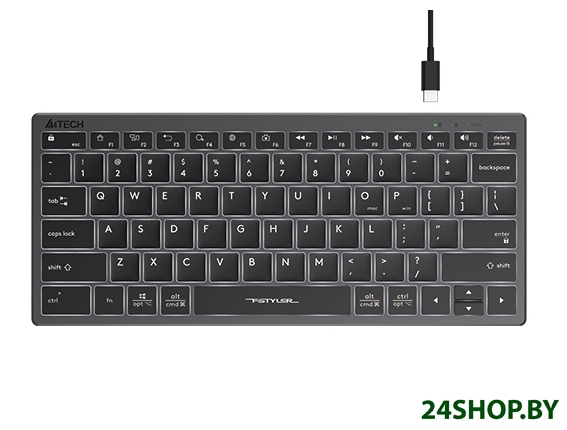 Клавиатура A4Tech Fstyler FX61 (серый/черный) Клавиатура A4Tech Fstyler FX61 (серый/черный)