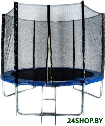 Батут Funfit 312см - 10ft Pro (синий, сетка, лестница) Батут Funfit 312см - 10ft Pro (синий, сетка, лестница)