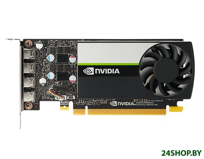 Видеокарта PNY Nvidia T1000 4GB GDDR6 VCNT1000-SB Видеокарта PNY Nvidia T1000 4GB GDDR6 VCNT1000-SB