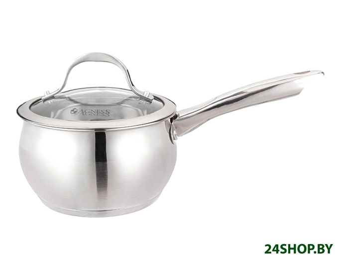 Кастрюля с длинной ручкой Agness 937-351 Кастрюля с длинной ручкой Agness 937-351