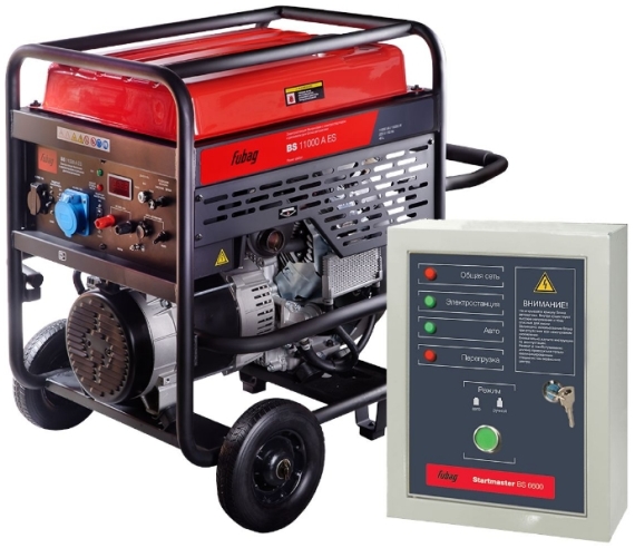 Бензогенератор Fubag BS 11000 A ES + блок автоматики Startmaster BS 6600 (838789.11) Бензогенератор Fubag BS 11000 A ES + блок автоматики Startmaster BS 6600 (838789.11)