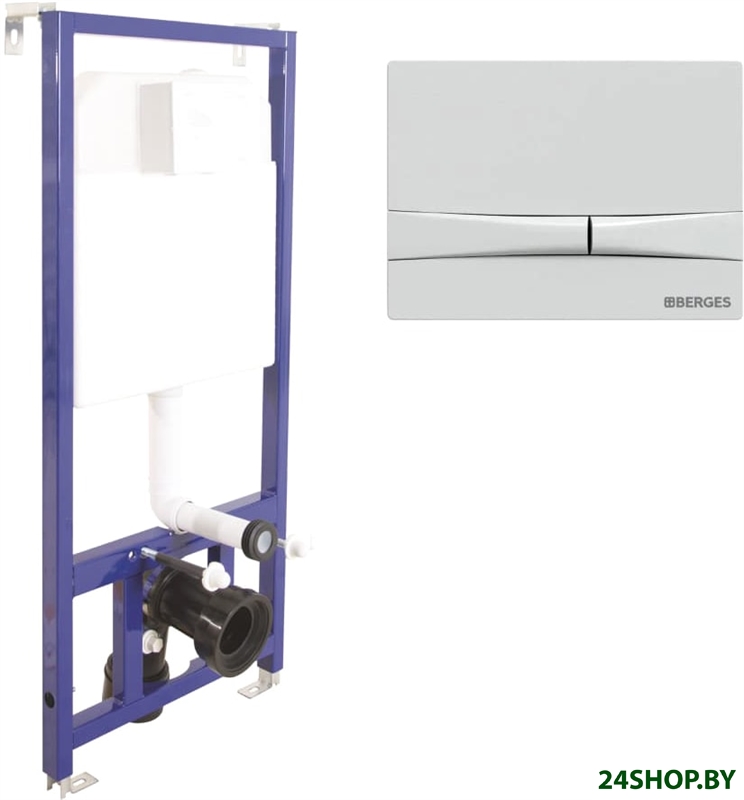 Инсталляция для унитаза Berges Wasserhaus Novum 525 F1 040000+040051 Инсталляция для унитаза Berges Wasserhaus Novum 525 F1 040000+040051