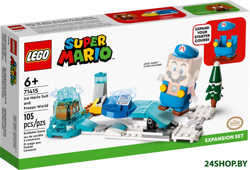 Конструктор LEGO Super Mario 71415 Дополнительный набор: Костюм ледяного Марио и замороженный мир Конструктор LEGO Super Mario 71415 Дополнительный набор: Костюм ледяного Марио и замороженный мир