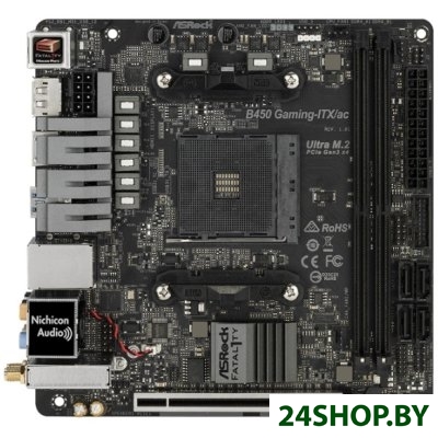Материнская плата ASRock Fatal1ty B450 Gaming-ITX/ac Материнская плата ASRock Fatal1ty B450 Gaming-ITX/ac