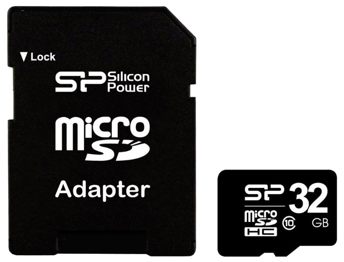 Карта памяти Silicon Power microSDHC 32GB Class 10 SD adapter (SP032GBSTH010V10-SP) Карта памяти Silicon Power microSDHC 32GB Class 10 SD adapter (SP032GBSTH010V10-SP)
