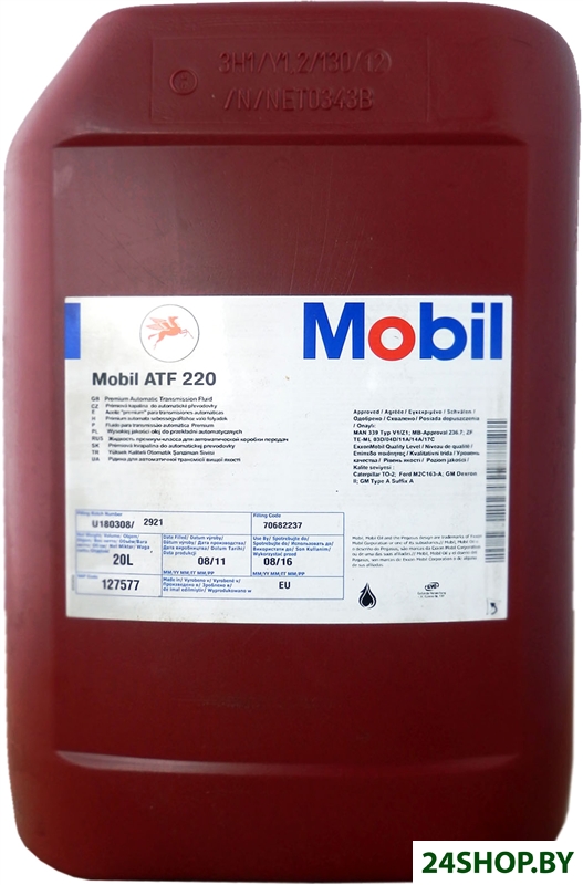 Трансмиссионное масло Mobil ATF 220 20л Трансмиссионное масло Mobil ATF 220 20л