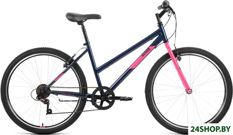 Велосипед Altair MTB HT 26 Low р.15 2022 (темно-синий/розовый) Велосипед Altair MTB HT 26 Low р.15 2022 (темно-синий/розовый)