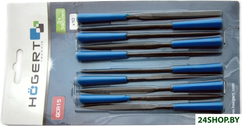 Набор напильников Hogert Technik HT3B809 (10 предметов) Набор напильников Hogert Technik HT3B809 (10 предметов)