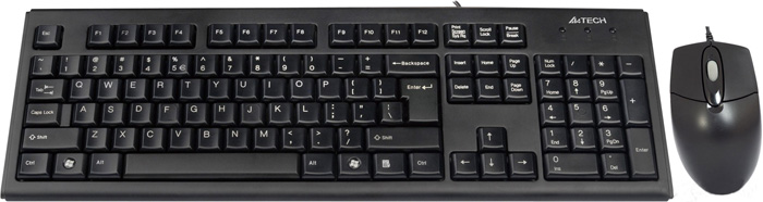 Клавиатура и мышь A4Tech KRS-8372 USB Black Клавиатура и мышь A4Tech KRS-8372 USB Black