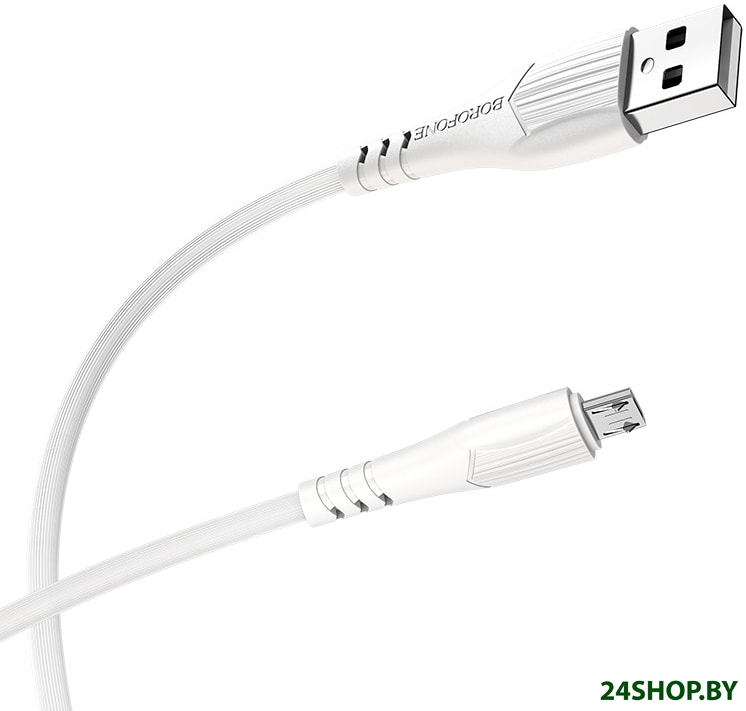 Кабель Borofone BX37 Micro USB (белый) Кабель Borofone BX37 Micro USB (белый)