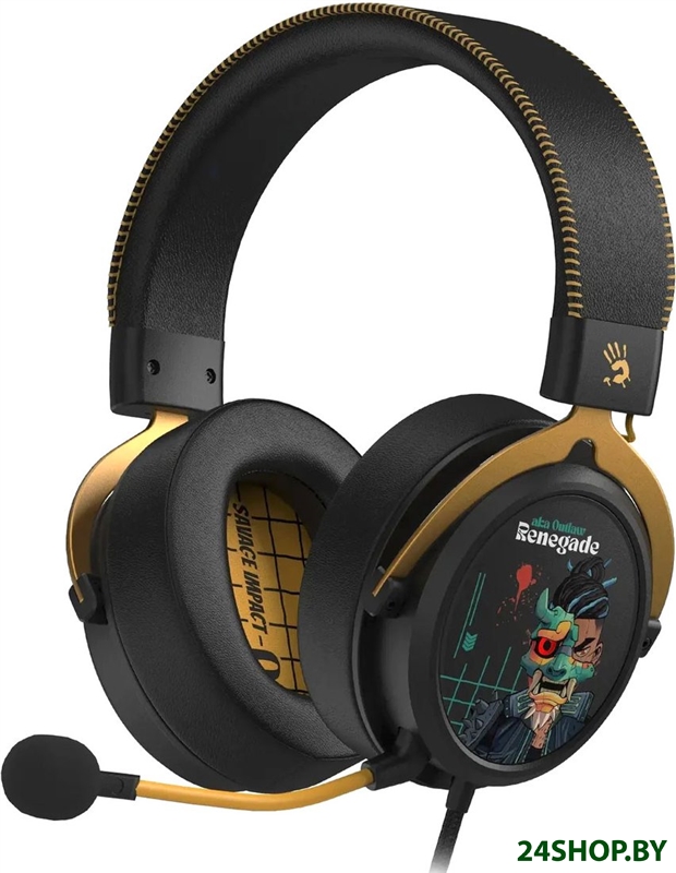 Наушники A4Tech Bloody M595 Renegade (черный) Наушники A4Tech Bloody M595 Renegade (черный)