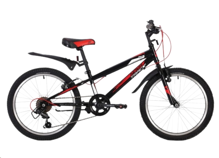 Детский велосипед Novatrack Racer 20 20SH6V.RACER.BK20 (черный,красный) Детский велосипед Novatrack Racer 20 20SH6V.RACER.BK20 (черный,красный)