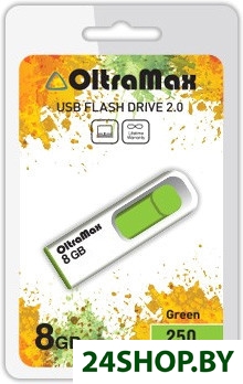 Флеш-память USB Oltramax 250 8GB (зеленый) (OM-8GB-250-Green) Флеш-память USB Oltramax 250 8GB (зеленый) (OM-8GB-250-Green)