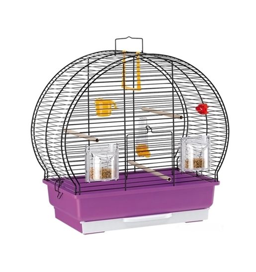 Клетка для птиц Ferplast Luna 2 / 52005517W2 (фиолетовый/черный) Клетка для птиц Ferplast Luna 2 / 52005517W2 (фиолетовый/черный)
