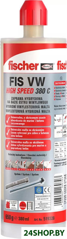 Химический анкер Fischer FIS VW 380 C 519328 Химический анкер Fischer FIS VW 380 C 519328