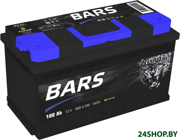 Автомобильный аккумулятор BARS 6CT-100 АПЗ о.п. (100 А·ч) Автомобильный аккумулятор BARS 6CT-100 АПЗ о.п. (100 А·ч)