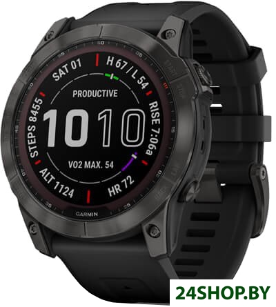 Умные часы Garmin Fenix 7X Sapphire Solar 51 мм (серый карбон/черный) Умные часы Garmin Fenix 7X Sapphire Solar 51 мм (серый карбон/черный)