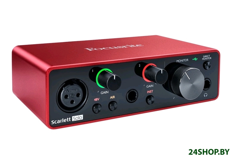 Аудиоинтерфейс Focusrite Scarlett Solo (3-е поколение) Аудиоинтерфейс Focusrite Scarlett Solo (3-е поколение)