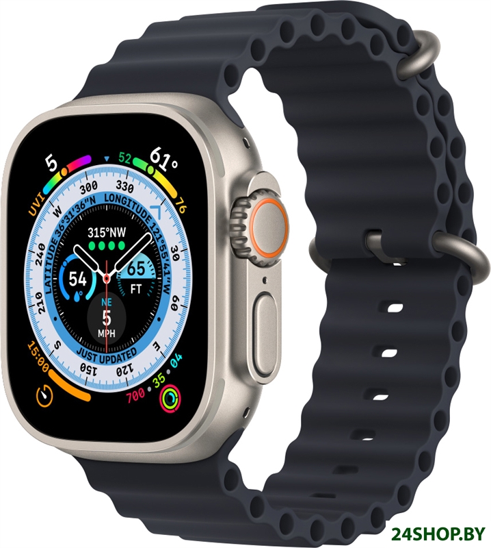 Профессиональные умные часы Apple Watch Ultra LTE 49 мм (титановый корпус, титановый/темно-серый, ре Профессиональные умные часы Apple Watch Ultra LTE 49 мм (титановый корпус, титановый/темно-серый, ре