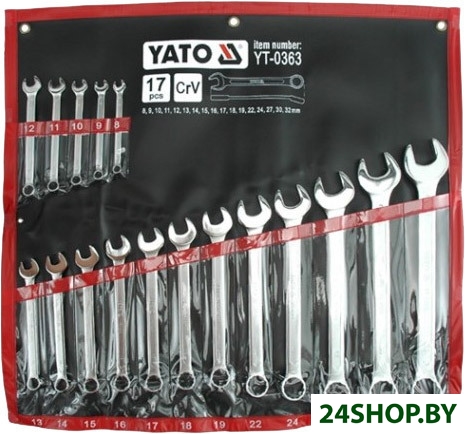 Набор ключей Yato YT-0363 17 предметов Набор ключей Yato YT-0363 17 предметов