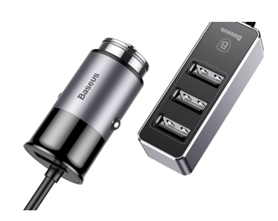 Автомобильное зарядное Baseus CCTON-0G Dark gray Автомобильное зарядное Baseus CCTON-0G Dark gray