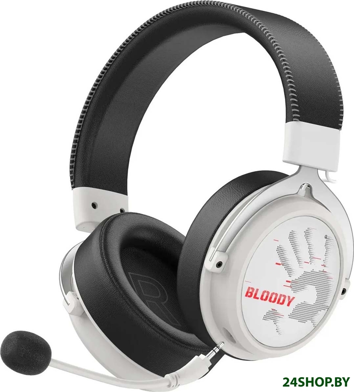 Наушники A4Tech Bloody MR590 Sports (белый/черный) Наушники A4Tech Bloody MR590 Sports (белый/черный)