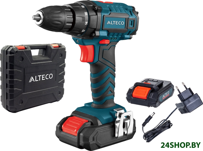 Дрель-шуруповерт Alteco CD 2110 Li X2 30209 (с 2-мя АКБ, кейс) Дрель-шуруповерт Alteco CD 2110 Li X2 30209 (с 2-мя АКБ, кейс)