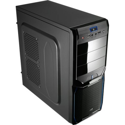 Корпус с блоком питания AeroCool V3X Evil Blue Edition 500W Корпус с блоком питания AeroCool V3X Evil Blue Edition 500W