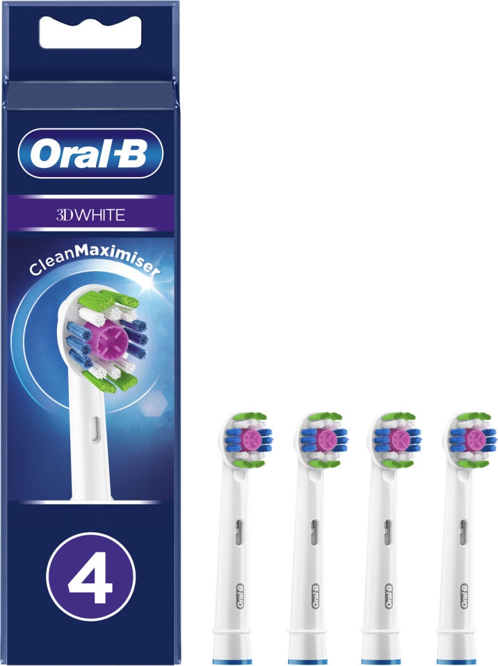 Сменная насадка Oral-B EB18рRB 3D White CleanMaxim (4 шт) Сменная насадка Oral-B EB18рRB 3D White CleanMaxim (4 шт)