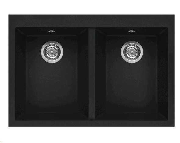 Кухонная мойка Elleci Quadra 340 Nero G40 Кухонная мойка Elleci Quadra 340 Nero G40