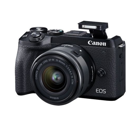 Фотоаппарат Canon EOS M6 Mark II 15-45 + EVF LP-E17 с объективом 3611C012 (чёрный) Фотоаппарат Canon EOS M6 Mark II 15-45 + EVF LP-E17 с объективом 3611C012 (чёрный)